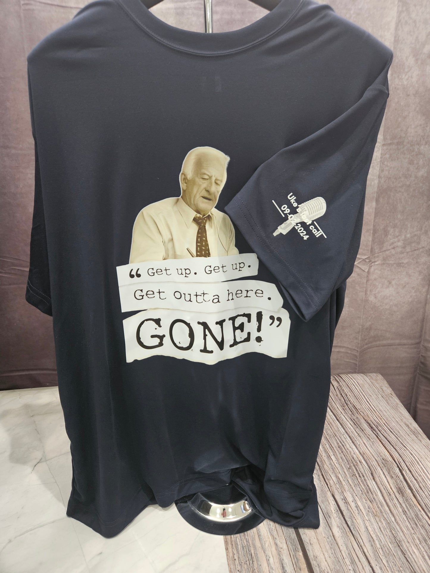 Bob Uecker "Last Call" Tee Shirt w/ photo