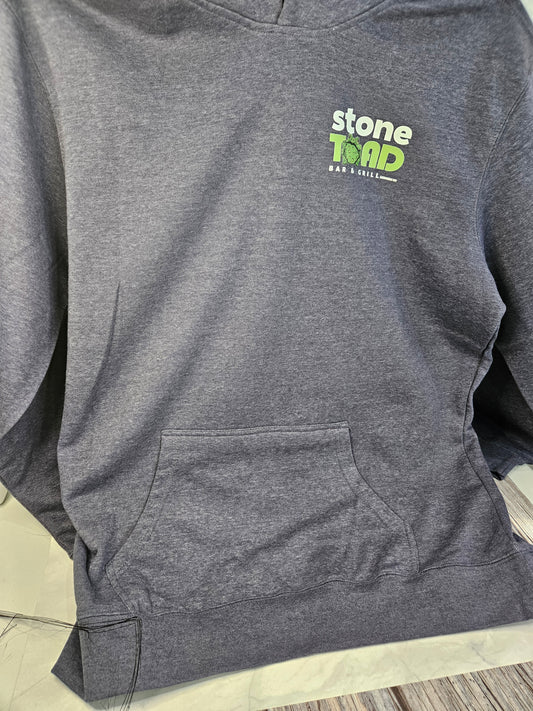 Stone Toad Bar and Grill Heathered Grey Hoodie